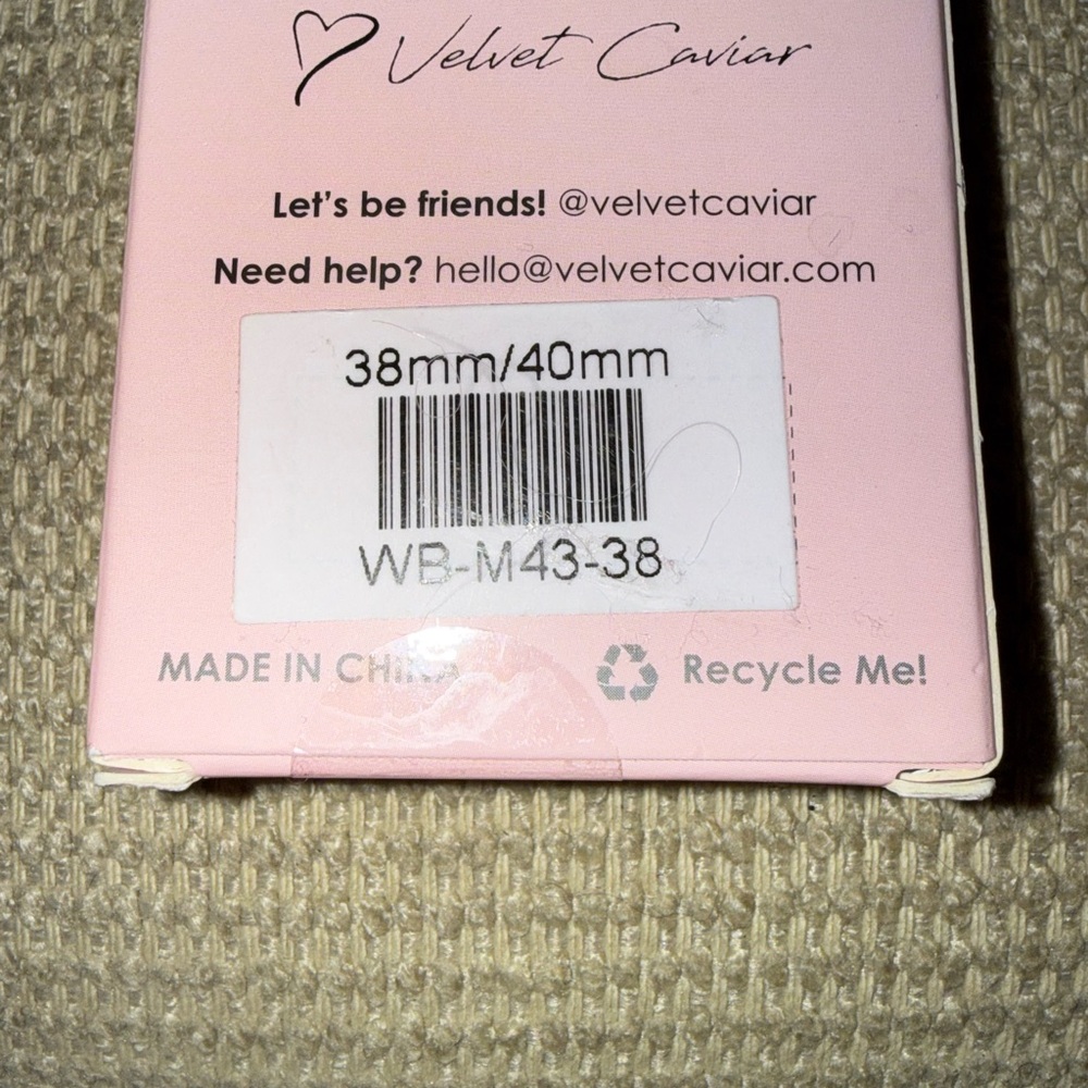 Velvet Caviar Galaxy Glitter Apple Watch Band 38mm/40mm Vegan Leather - Picture 7 of 9